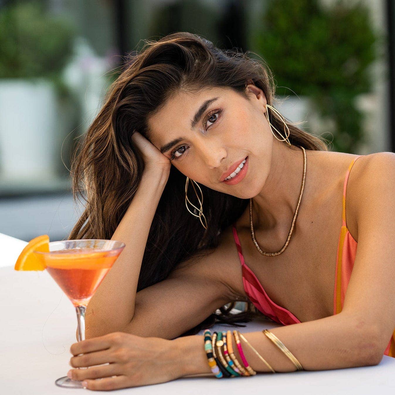 Katherine Rounded Bangles Brass