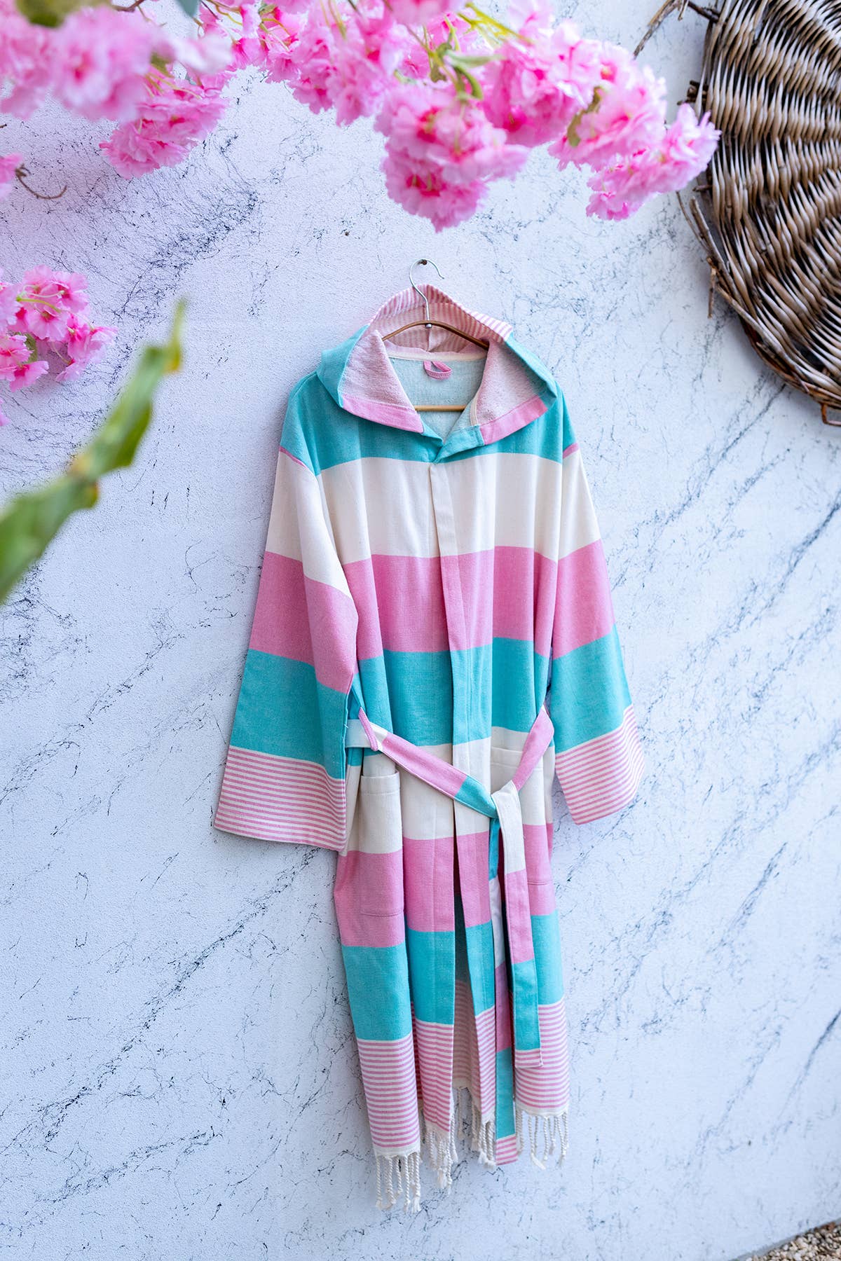 Bathrobe Turkish Cotton Light Weight Quick dry Resort Robe