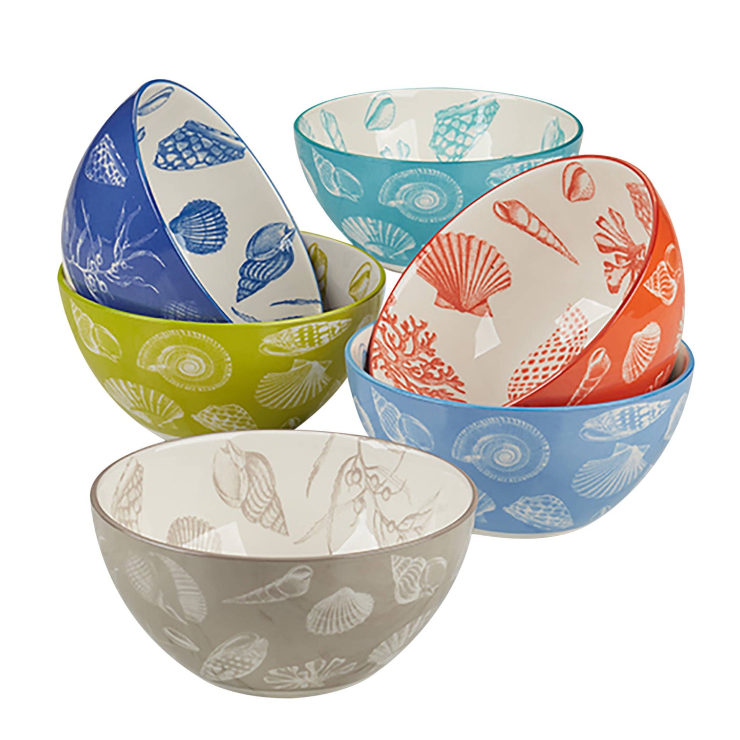 Seaside All Purpose Bowl 6.25in 6 asst