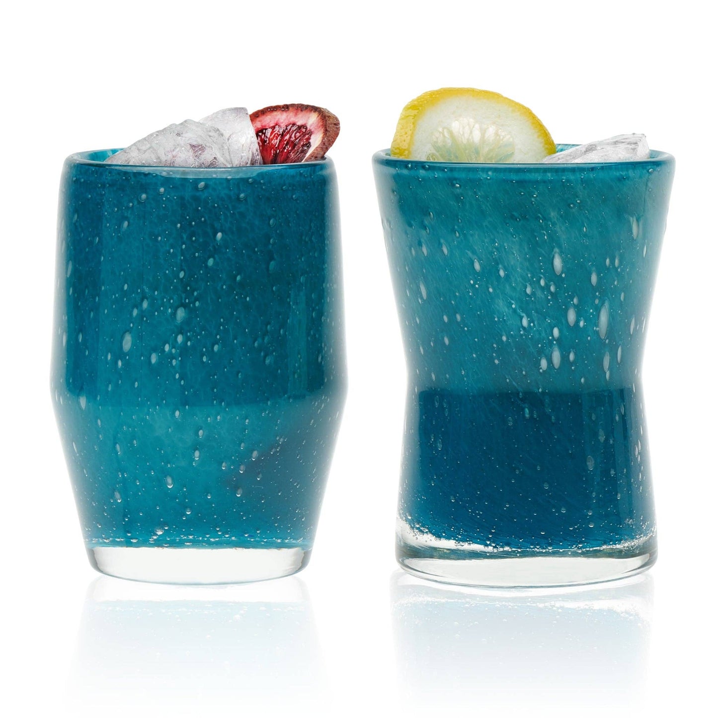 Teal Prologue Ebb Hydro Glass Tumblers, Set of 4