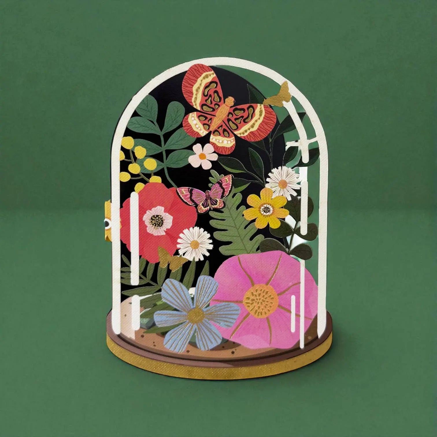 Flower Paper Cut card Alljoy Design