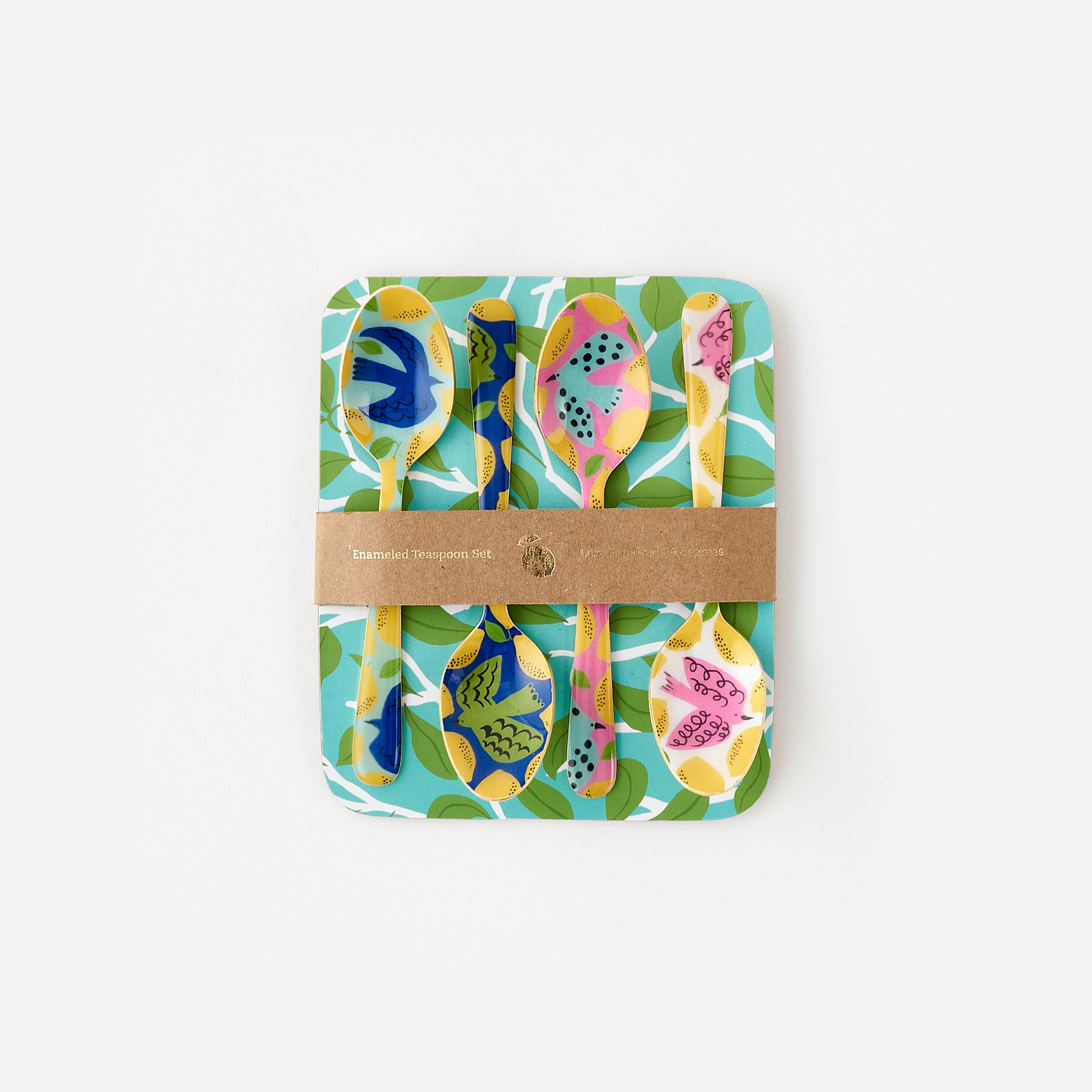 Bird Spoons on Backer Card, Set of 4 One Hundred 80 degrees