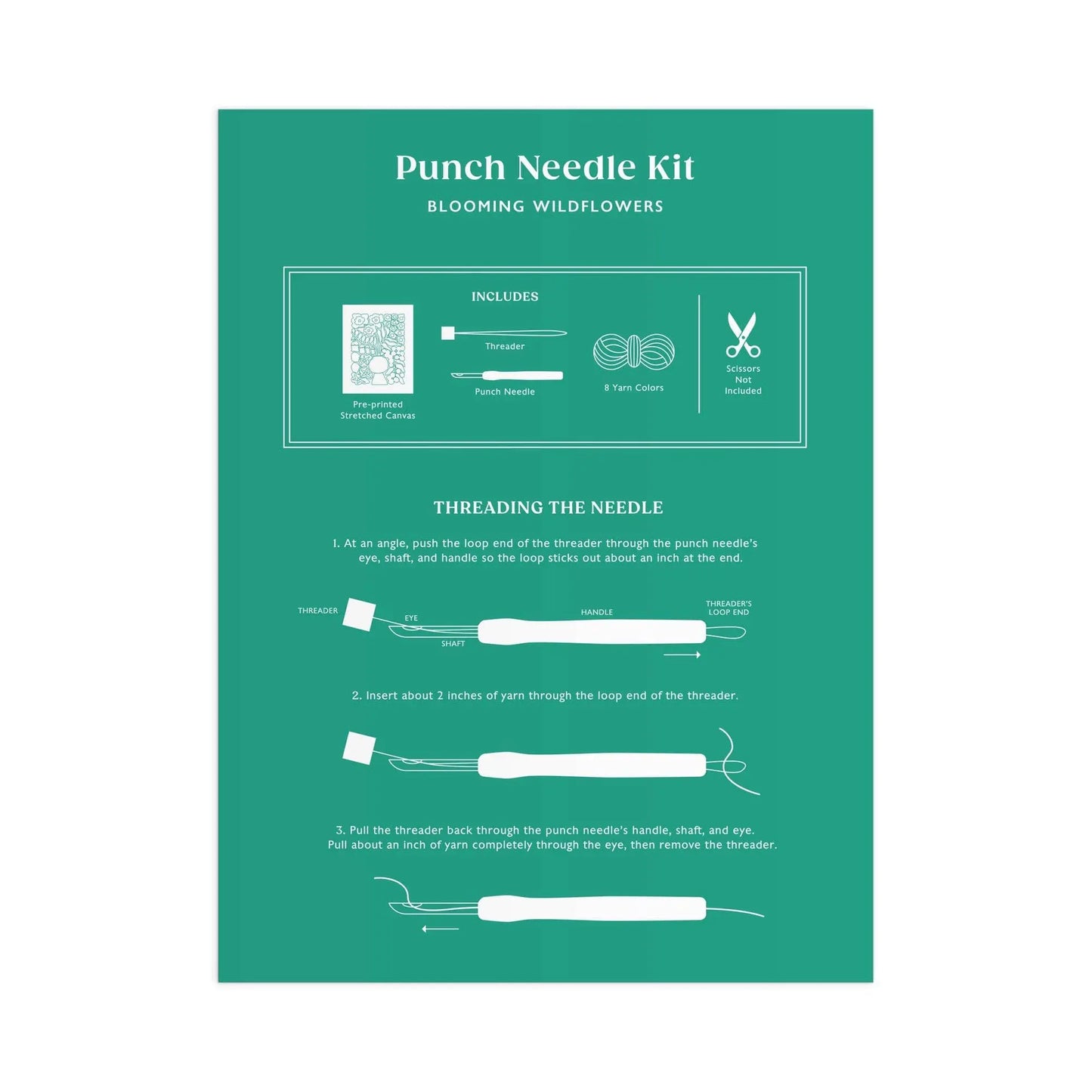 Blooming Wildflowers Punch Needle Kit Chronicle Books