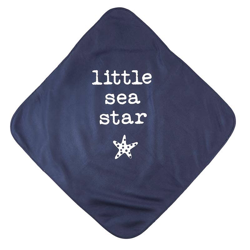 Quick Dry Beach Towel with Hood - Little Sea Star