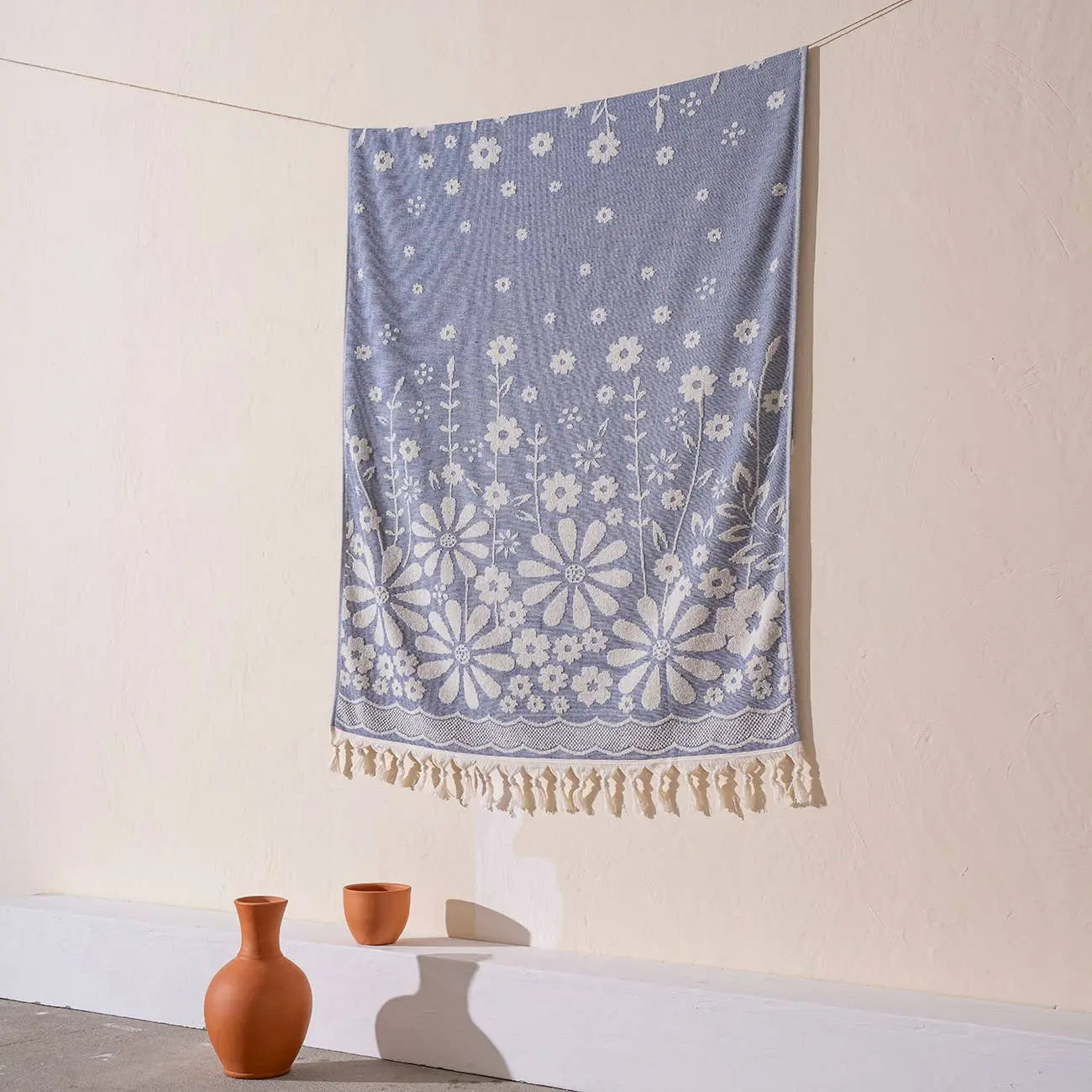 Daisy Turkish Terry Beach Bath Towels 100% Cotton 36x66 Spa Kikoya