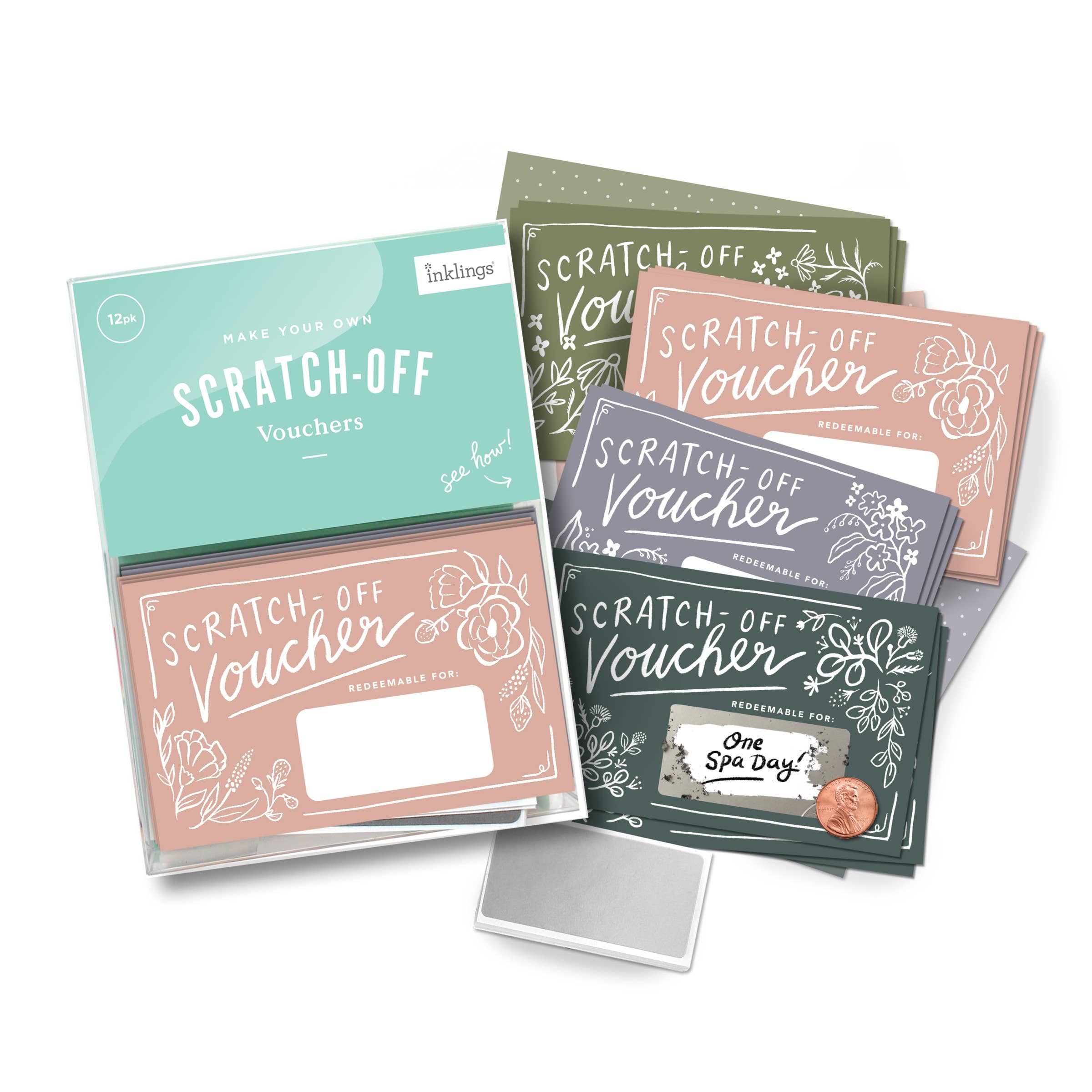 Floral Scratch-off Vouchers