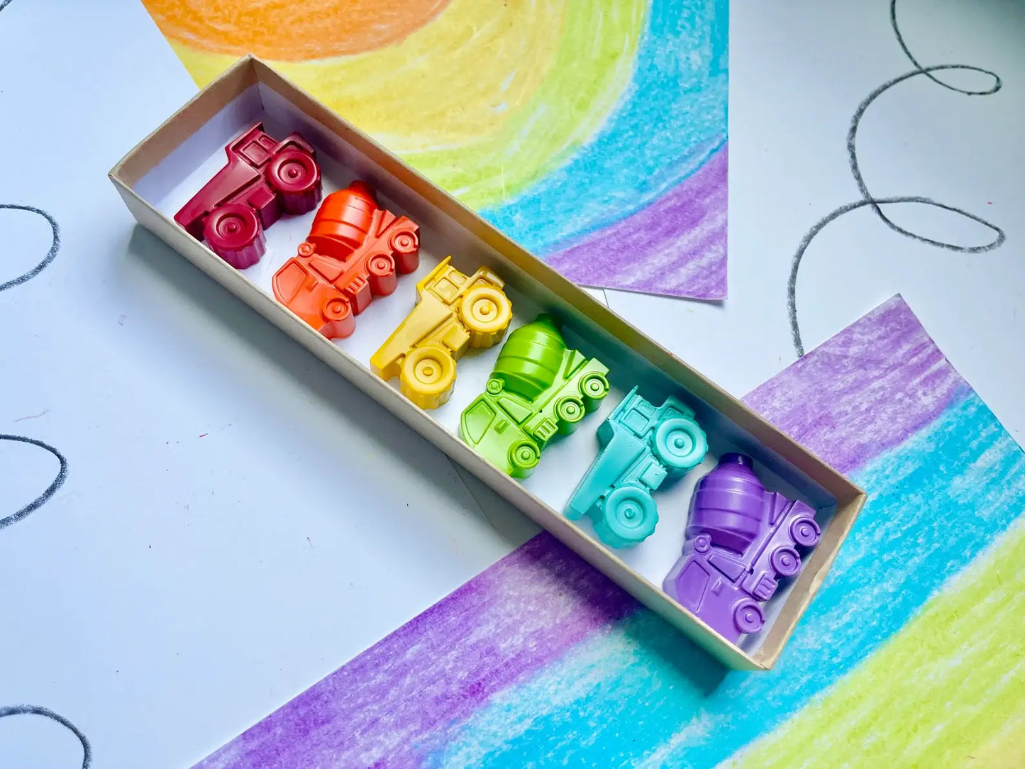 Construction Crayons Gift Box