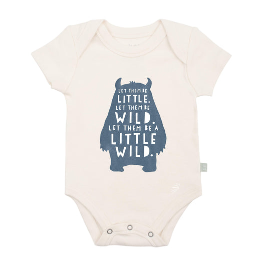 Baby graphic organic bodysuit | wild child