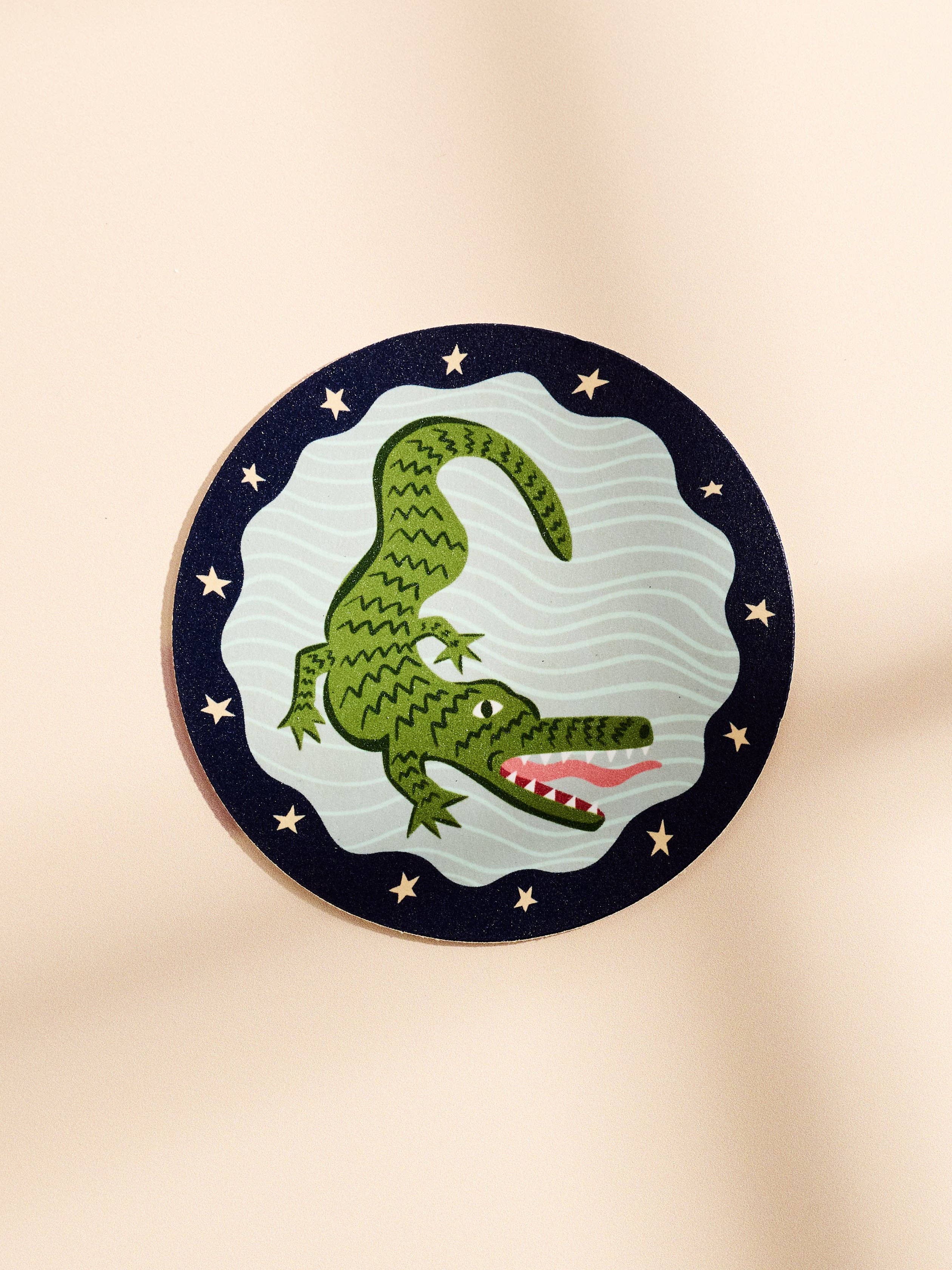 Alligator Star Coasters - Set of 4 One & Only Paper