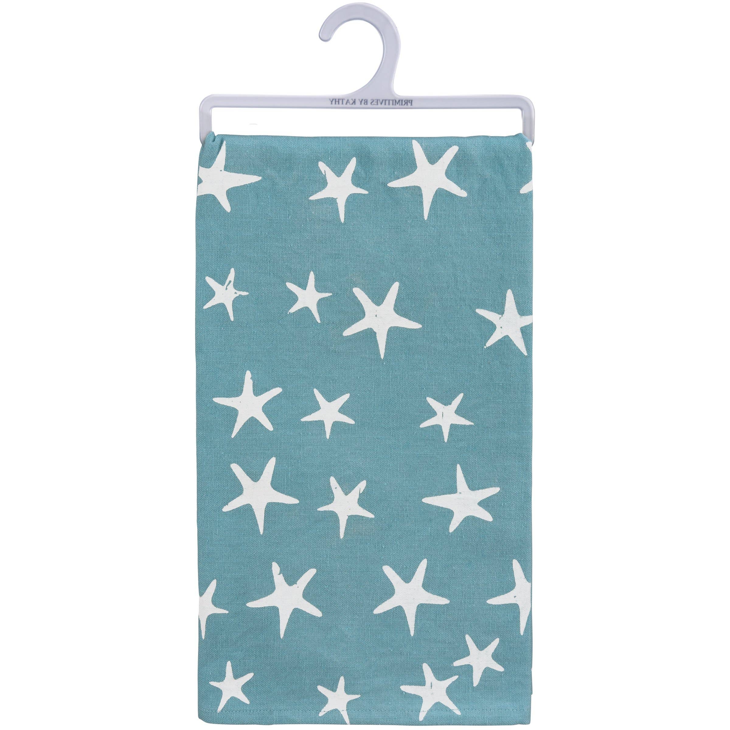 Beach Is My Happy Place Starfish Kitchen Towel
