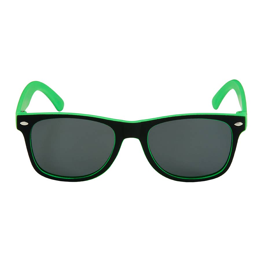Kids 2 Tone Color Classic Sunglasses