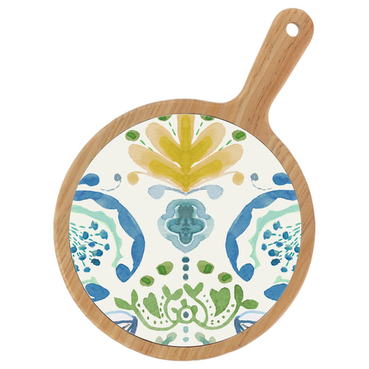 Azure & Ivy Gold Bamboo & Ceramic Cheese Board Boston International