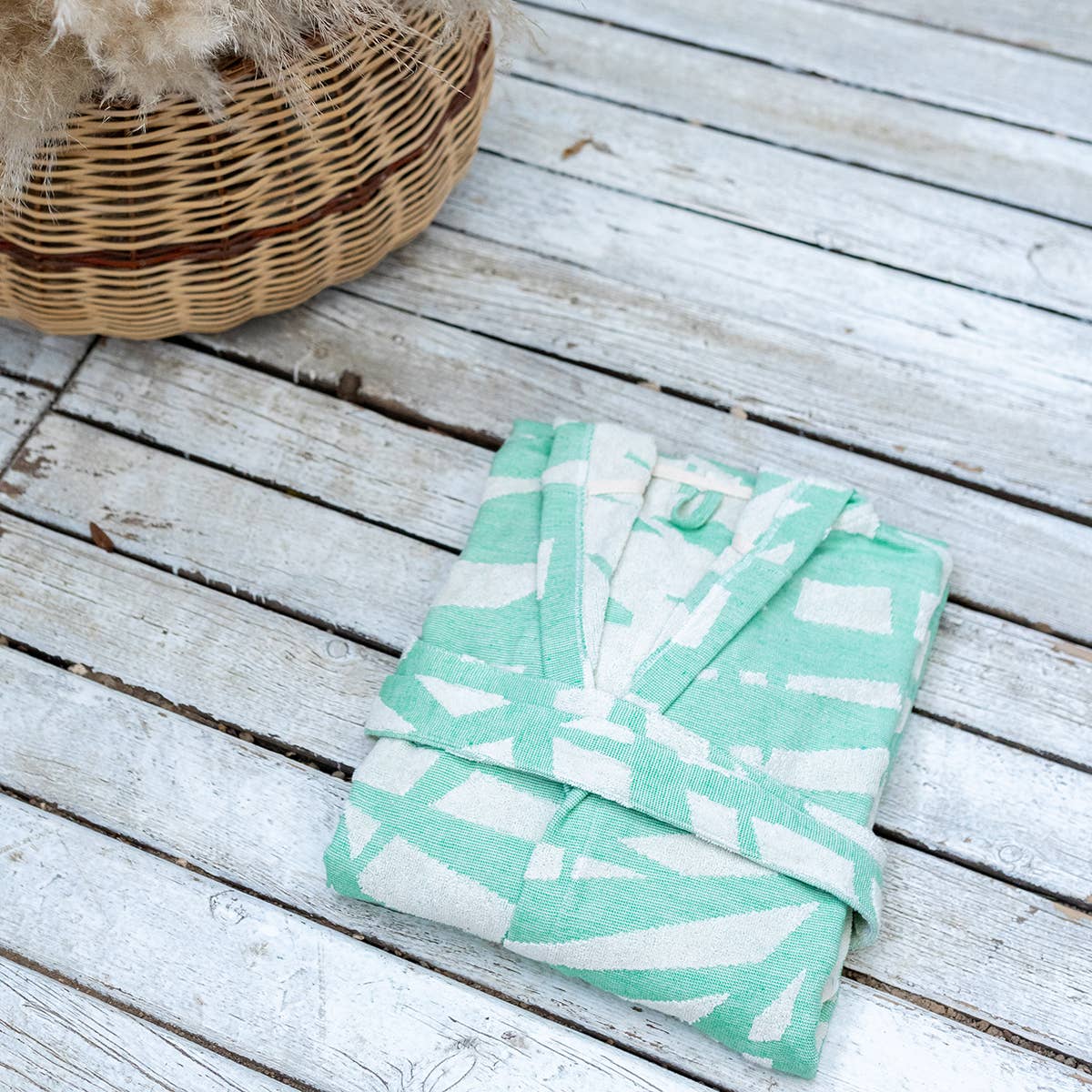 Raised Terry Bathrobe Turkish Cotton Light Weight Quick-dry