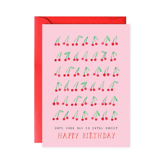 Sweet Cherry Birthday - Greeting Card