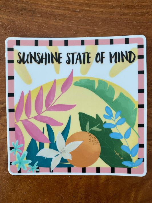 Sunshine State of Mind Sticker