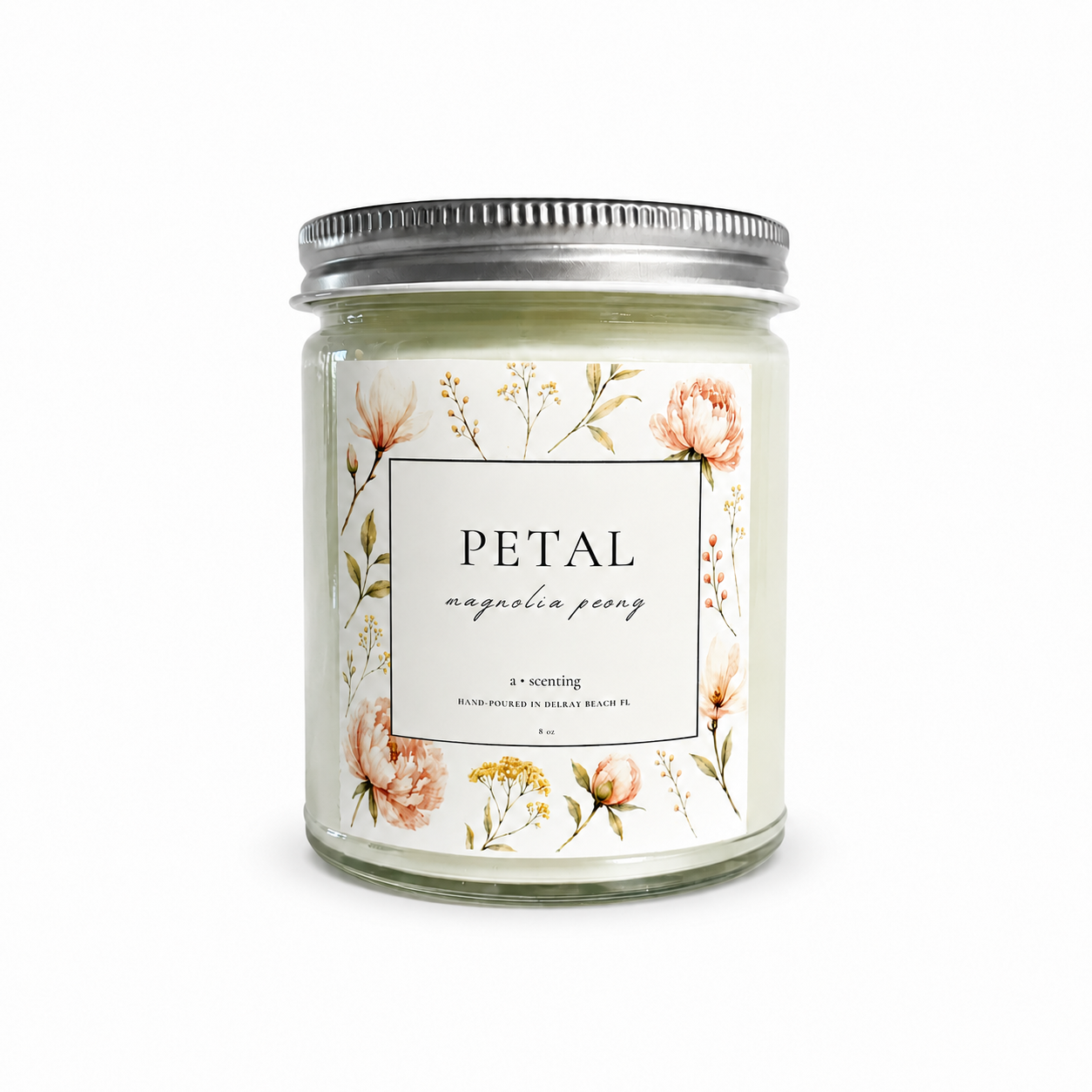 Petal Soy Candle | Magnolia + Peony