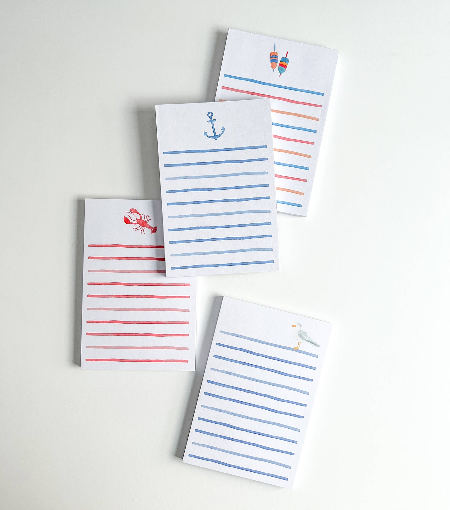 Watercolor Seagull Notepad | Coastal Watercolor Notepad