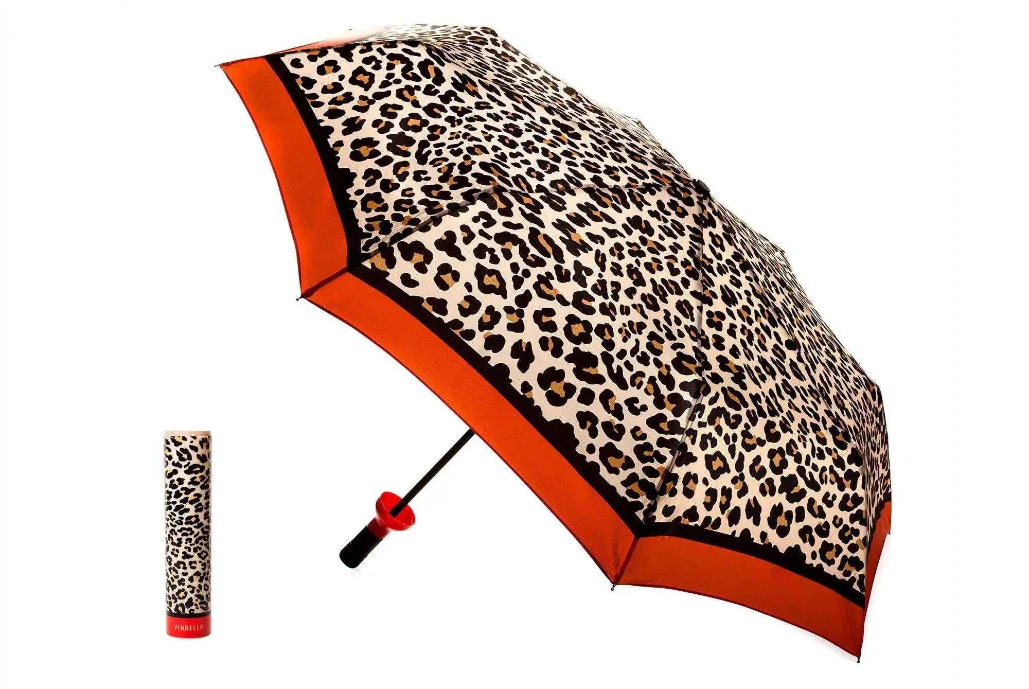 Leopard Print Bottle Umbrella Vinrella