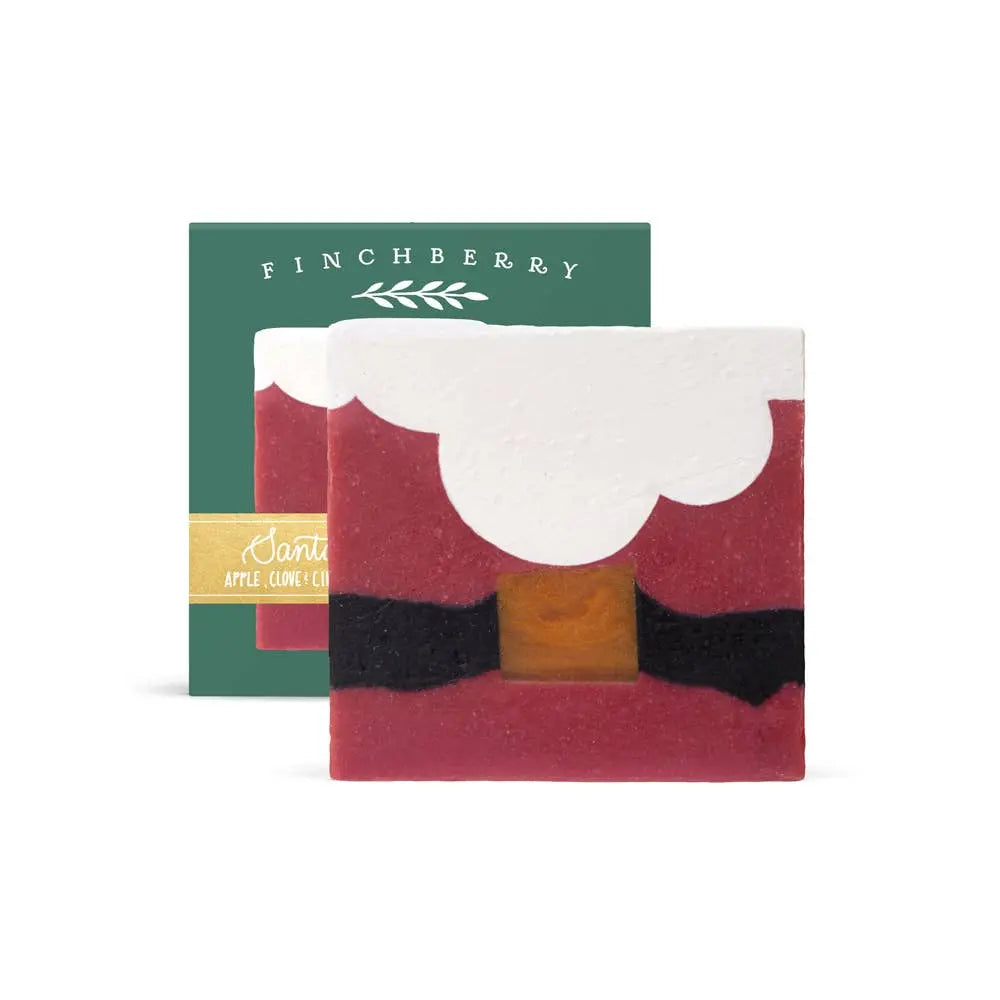 Santa Stocking Stuffer Vegan-Friendly Holiday Boxed Soap FinchBerry