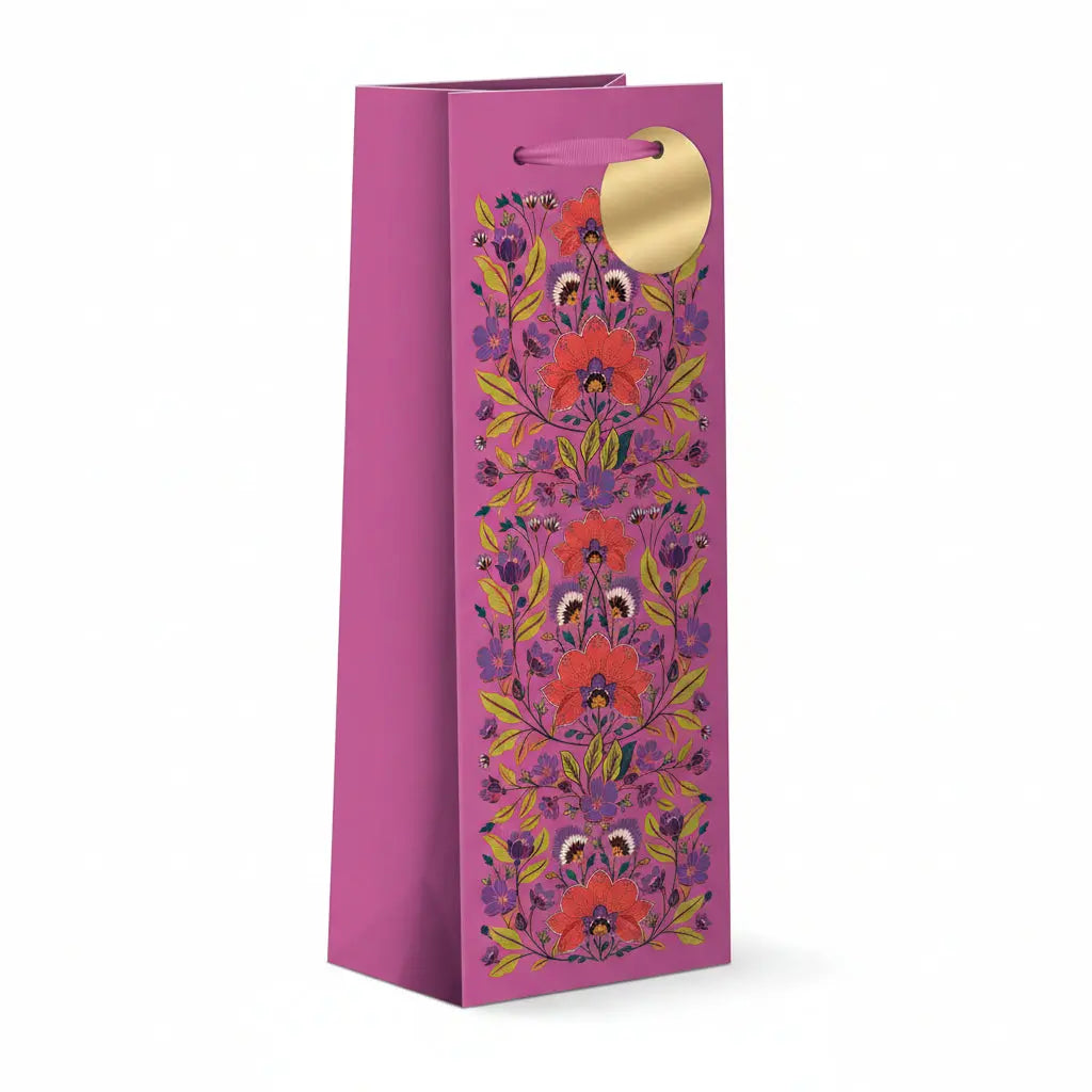 WINE BAG RENAISSANCE RASPBERRY Punch Studio
