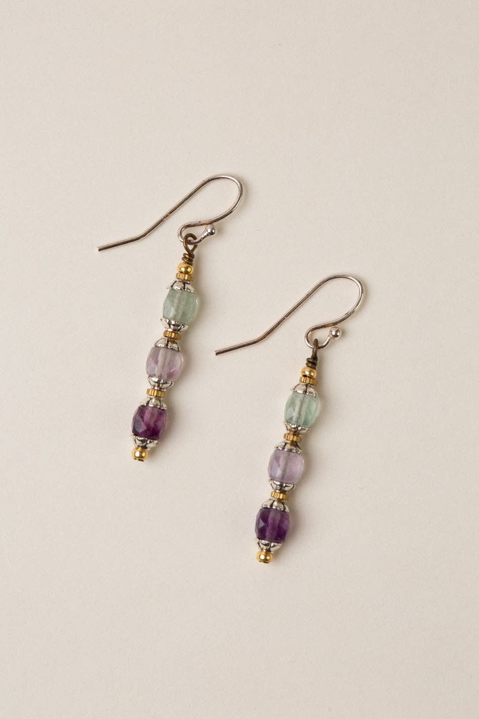 Aspire Flourite Simple Earrings Anne Vaughan Designs Jewelry