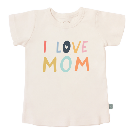 Kid toddler graphic tee | love mom Finn + Emma
