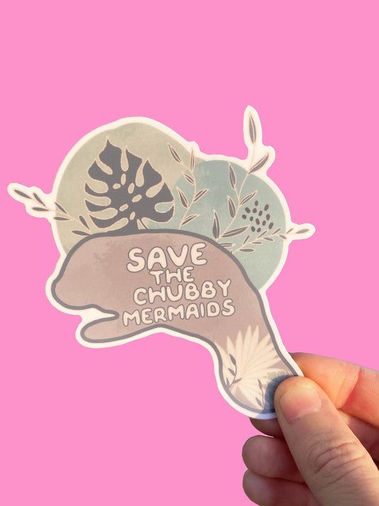 Chubby Mermaid Sticker