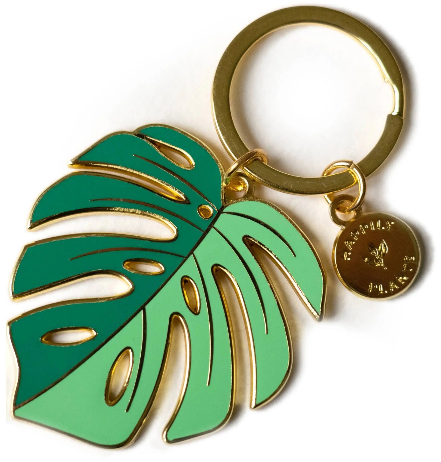 Monstera 'Deliciosa' Plant Lover Keychain Happily Plants