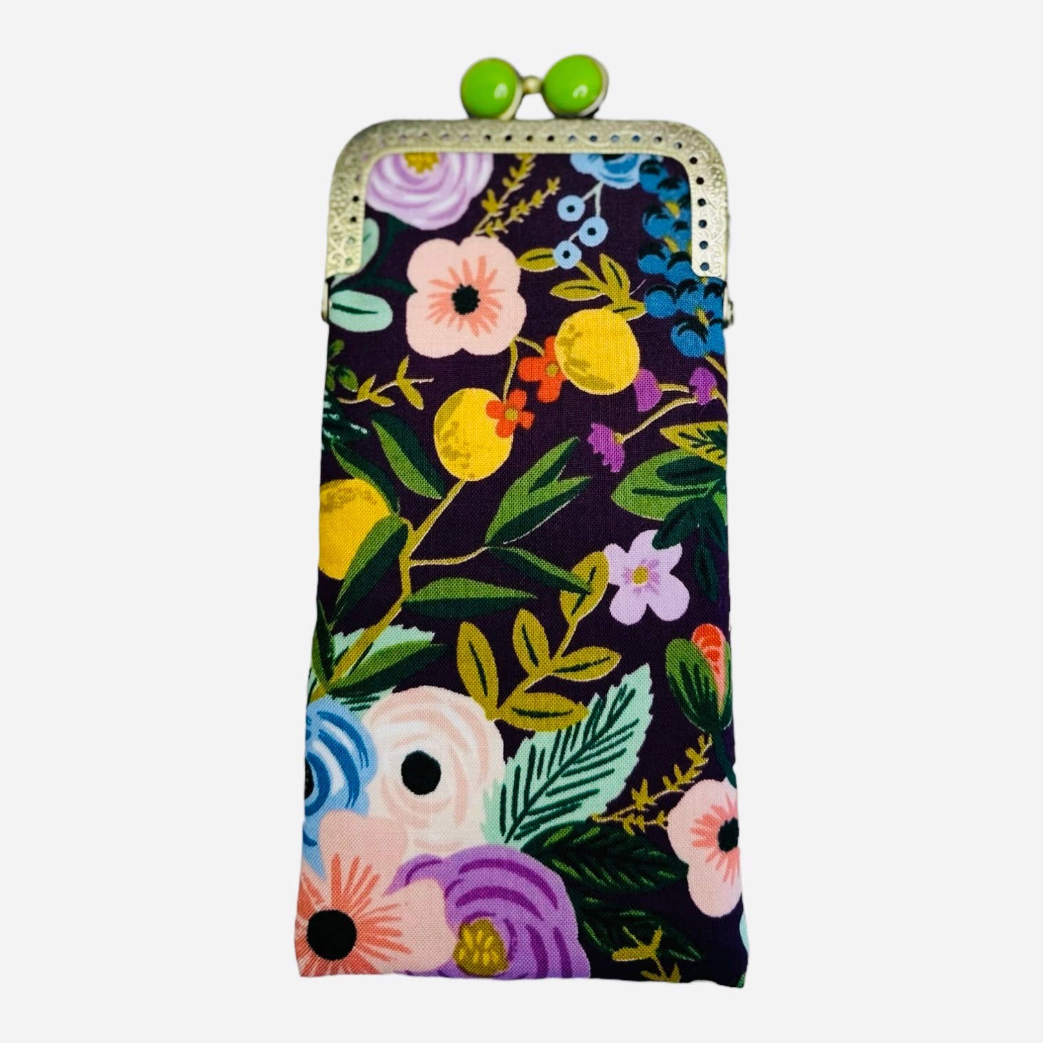 Garden Party in Plum Eyeglass Case