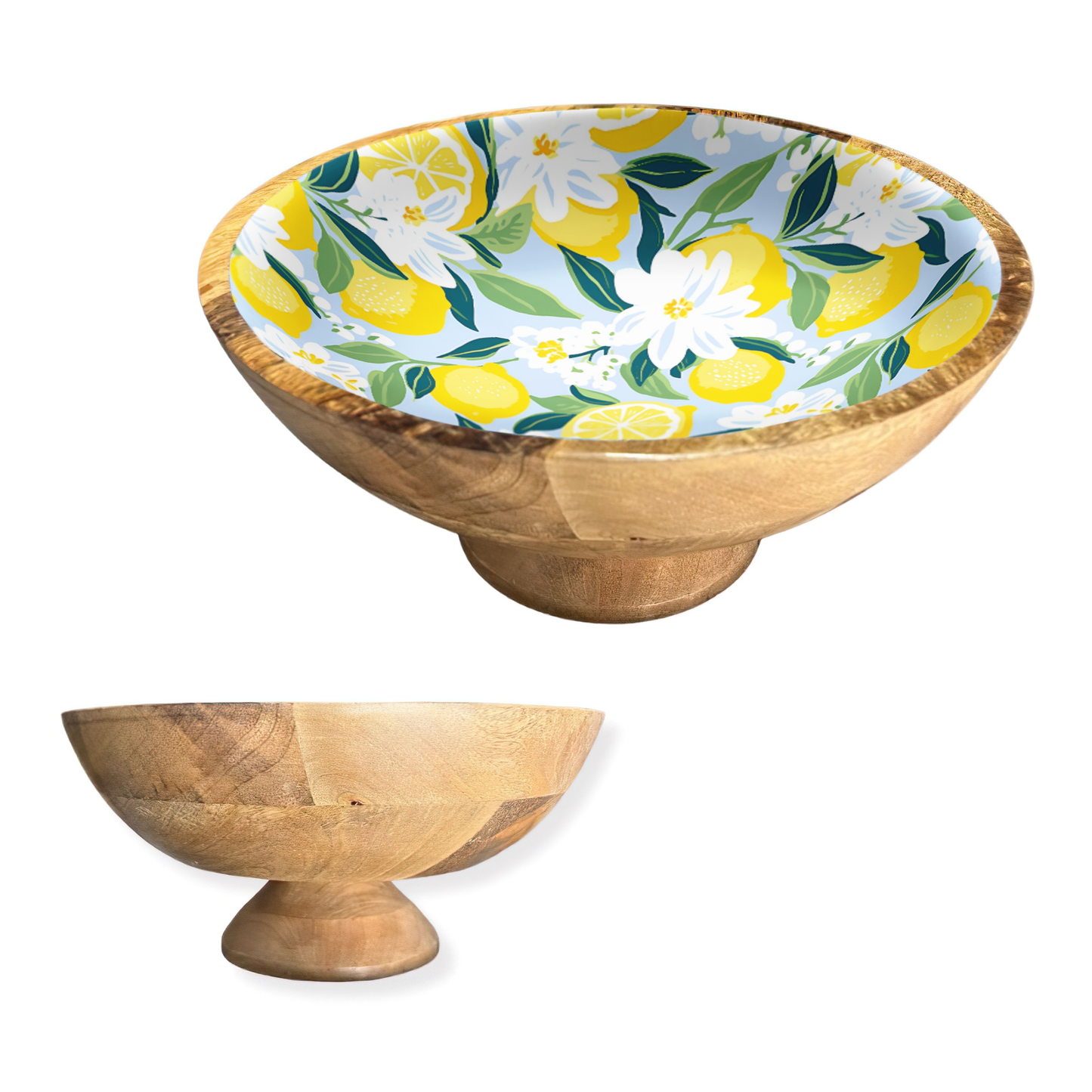 Lemons 12" Decorative Pedestal Bowl Item 2-25