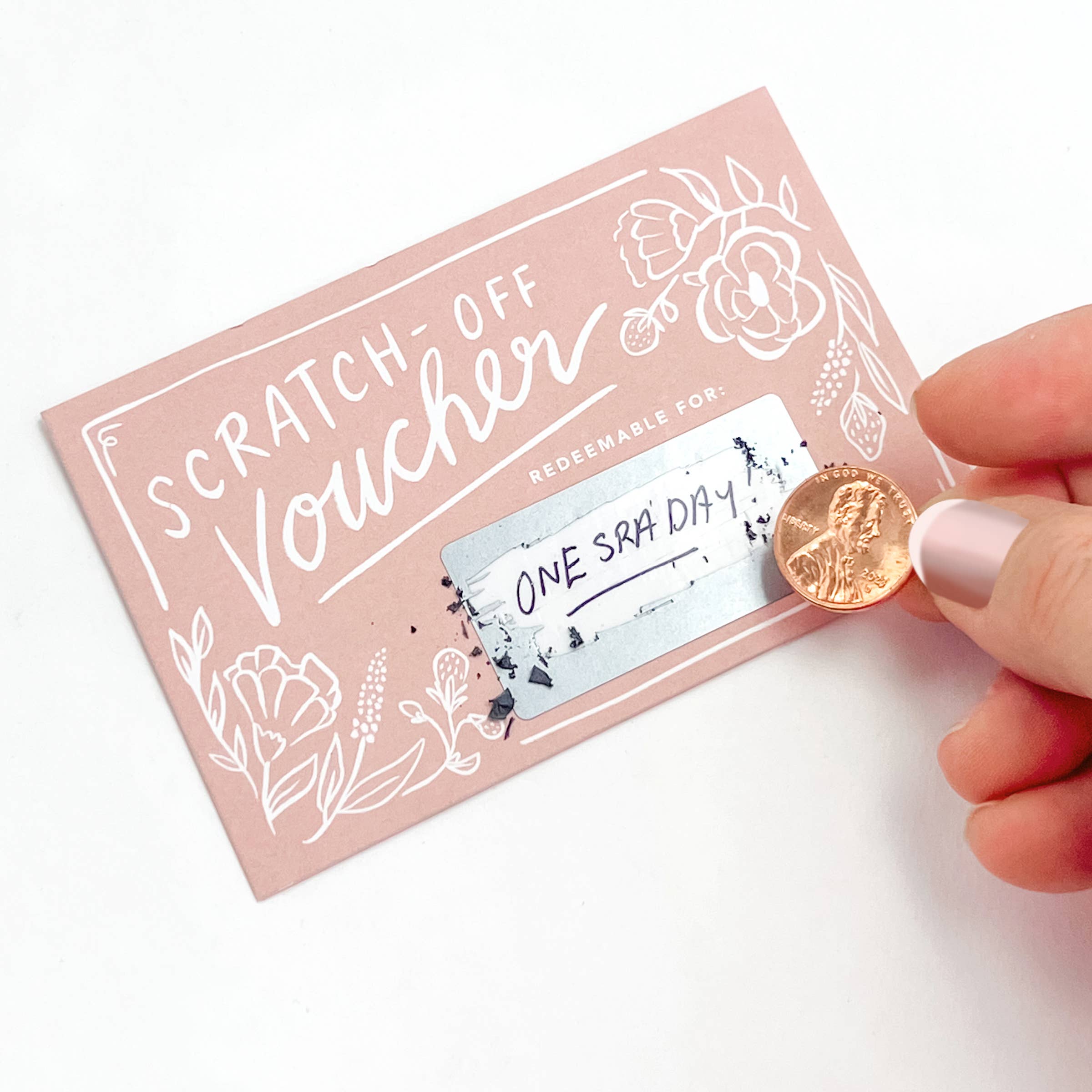 Floral Scratch-off Vouchers
