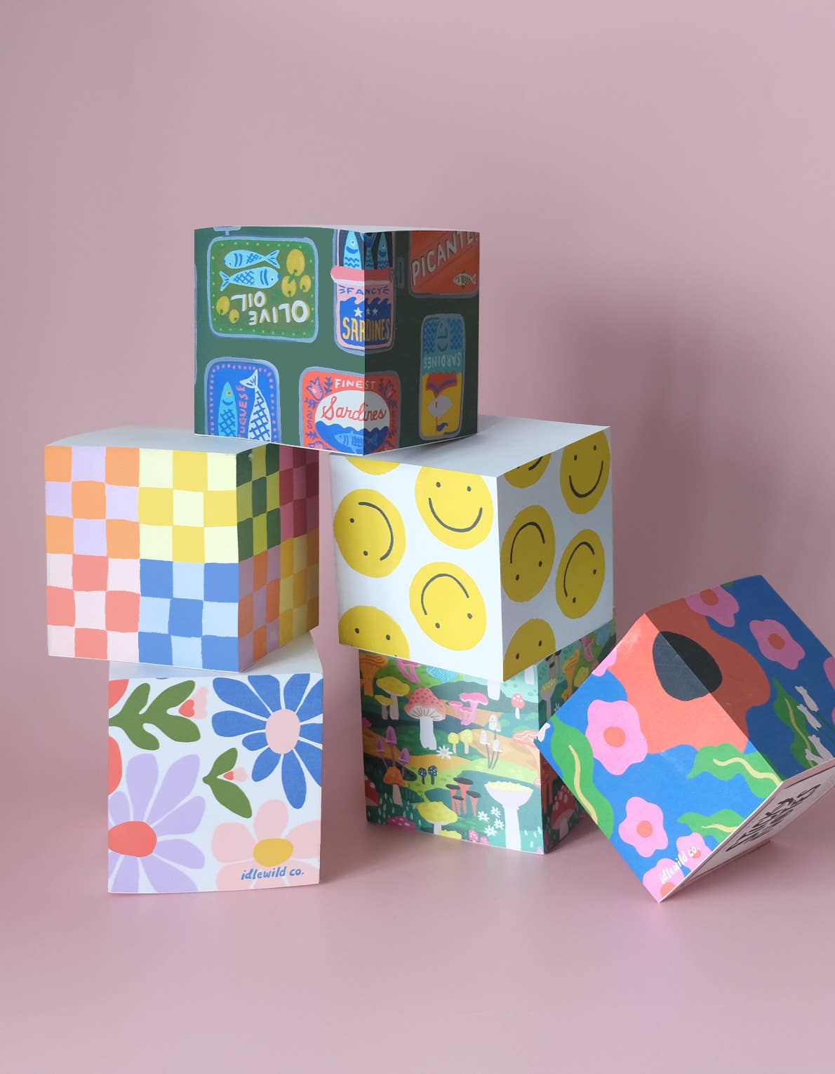 Sticky Note Cube | Primary Blooms Idlewild Co.