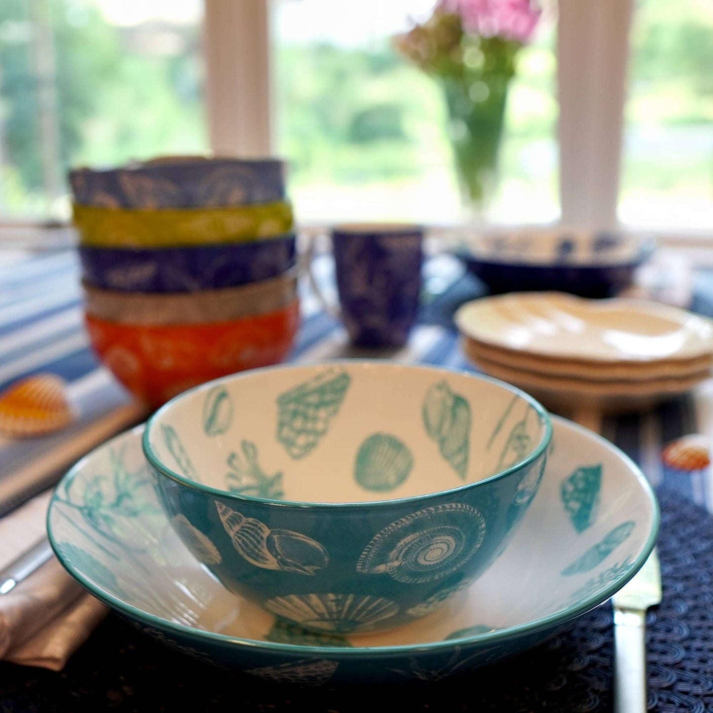 Bowl Seaside All Purpose 4.75in 6 asst