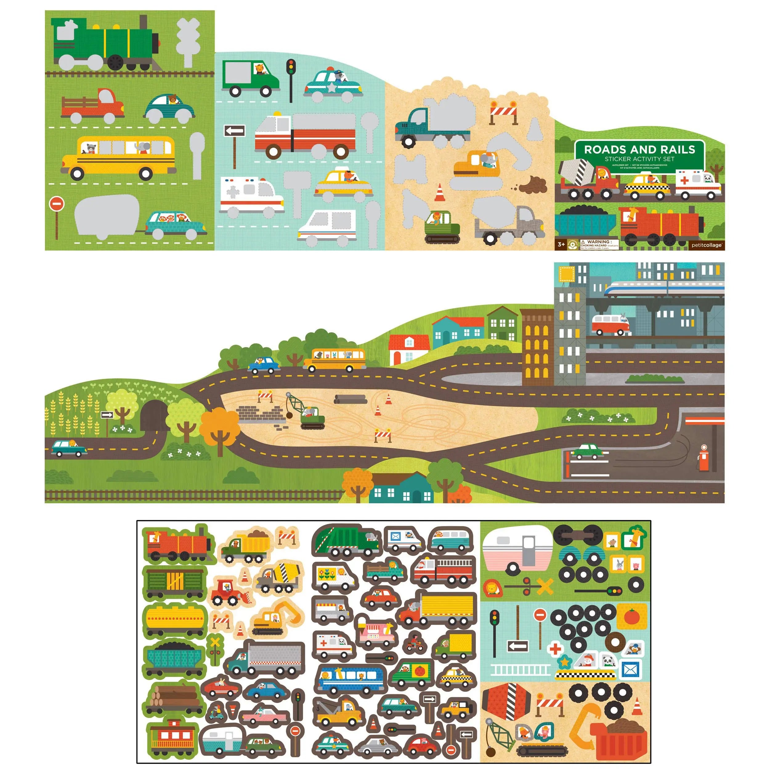 Roads & Rails Sticker Activity Set Chronicle Books