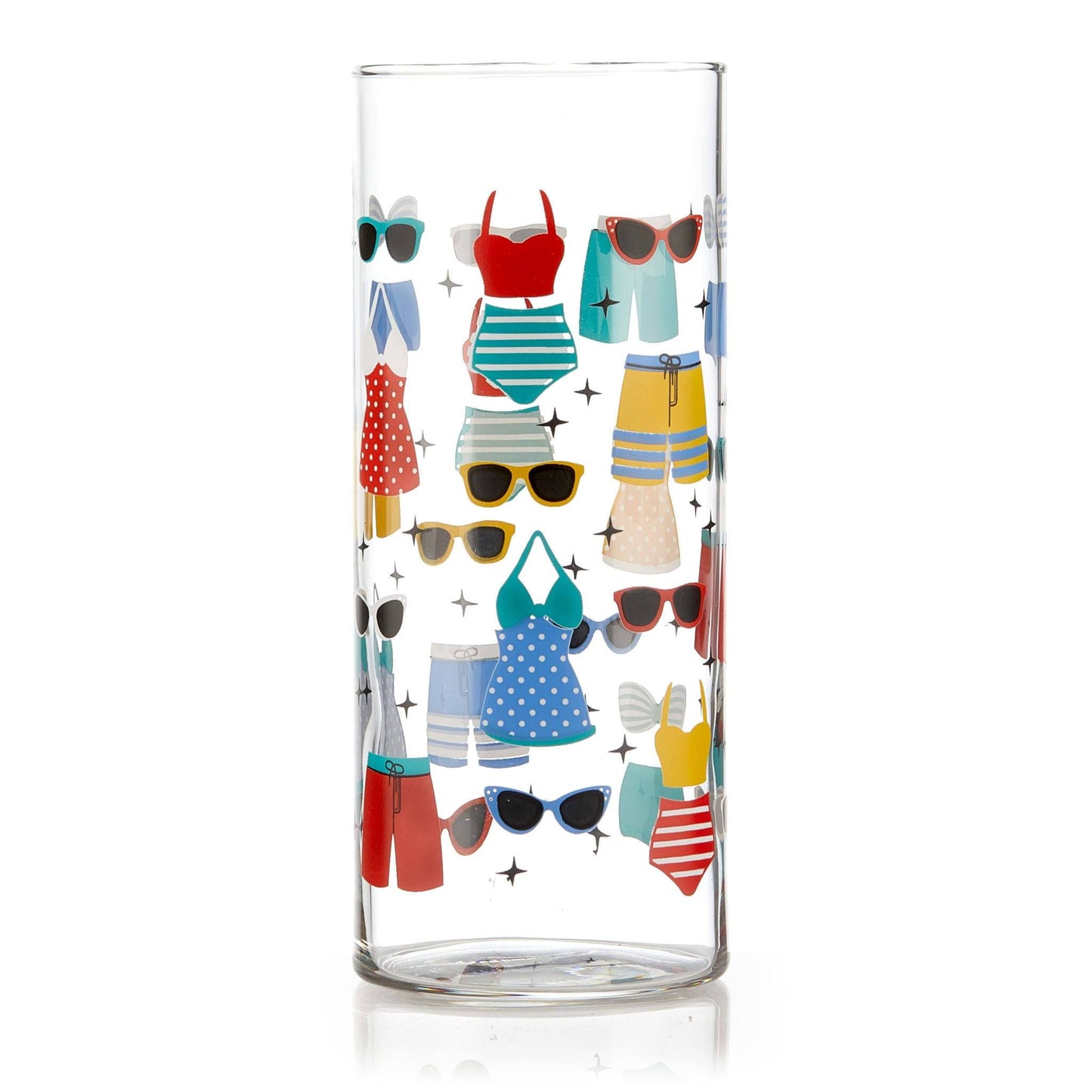 Swimsuits Cooler Glasses, 16-ounce, Set of 4