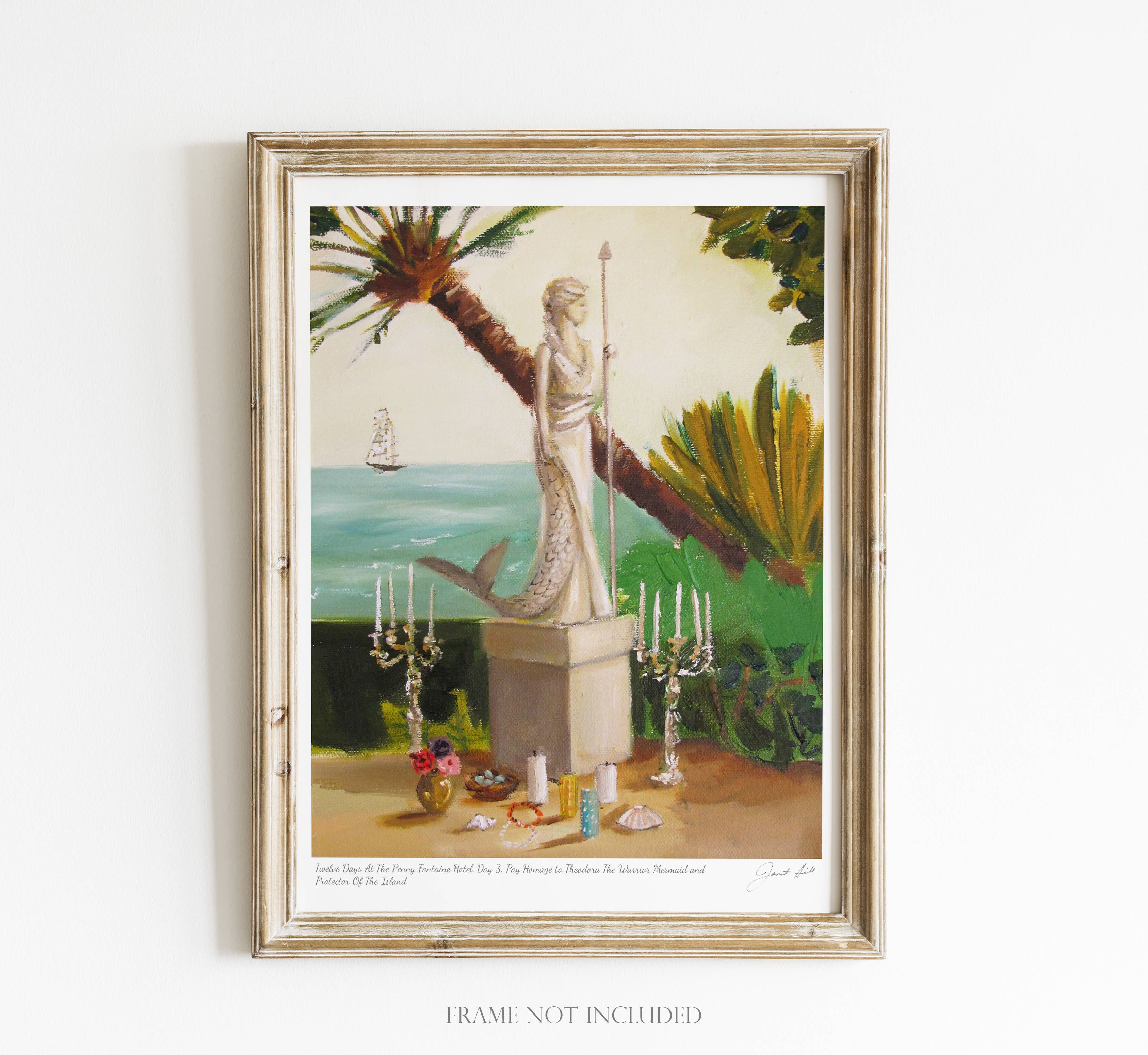 Twelve Days at Penny Fontaine Hotel Day 3 Art Print-8.5 X 11