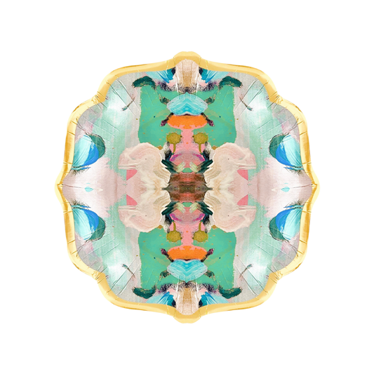 Plates Green Monet's Garden Cocktail Plates