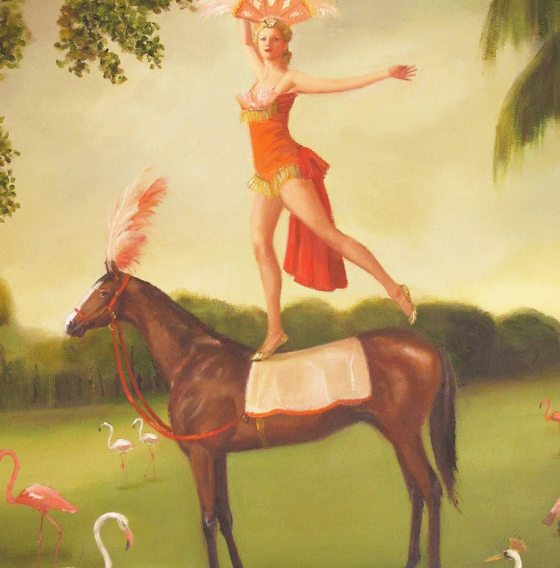 Tallulah Shaw Rehearses Art Print - 8.5" X 11" JANET HILL STUDIO