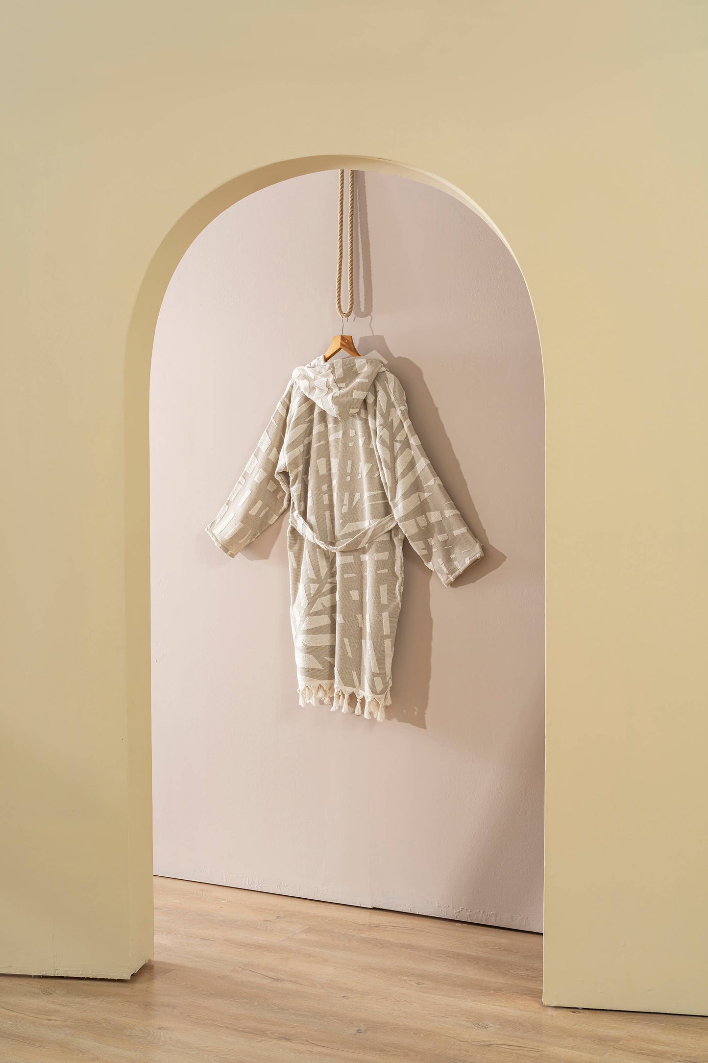 Raised Terry Bathrobe Turkish Cotton Light Weight Quick-dry