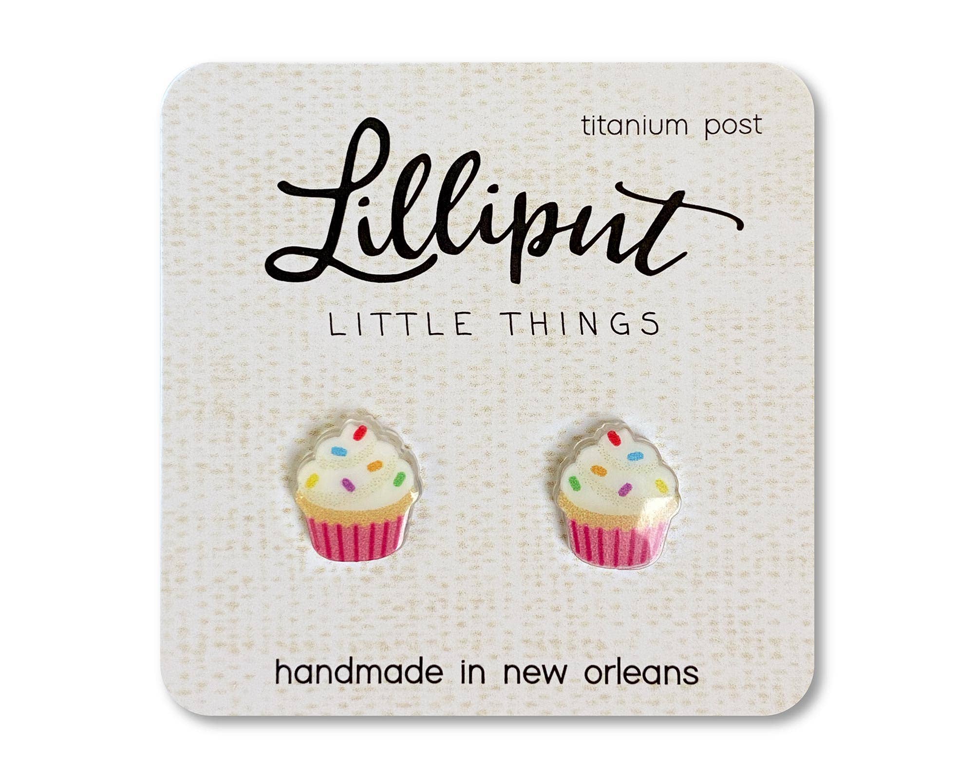 Birthday Cupcake Earrings Lilliput Little Things