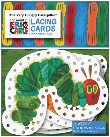 The World of Eric Carle The Very Hungry Caterpillar Lacing Cards Chronicle Books