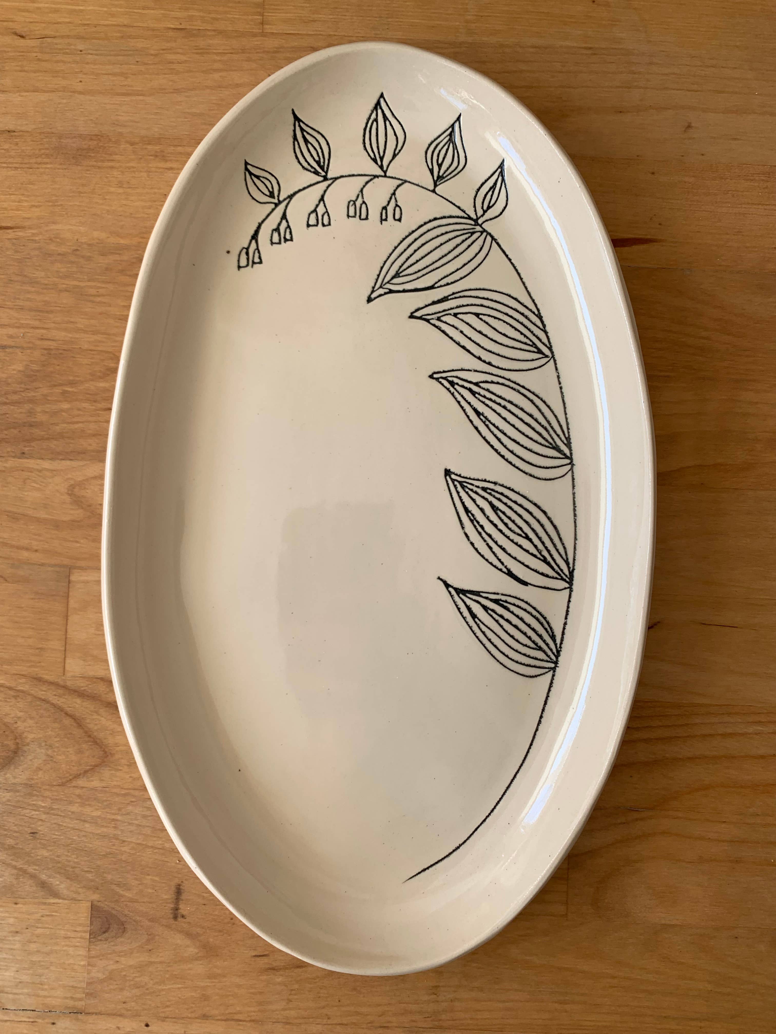 Solomons Seal Oval Platter