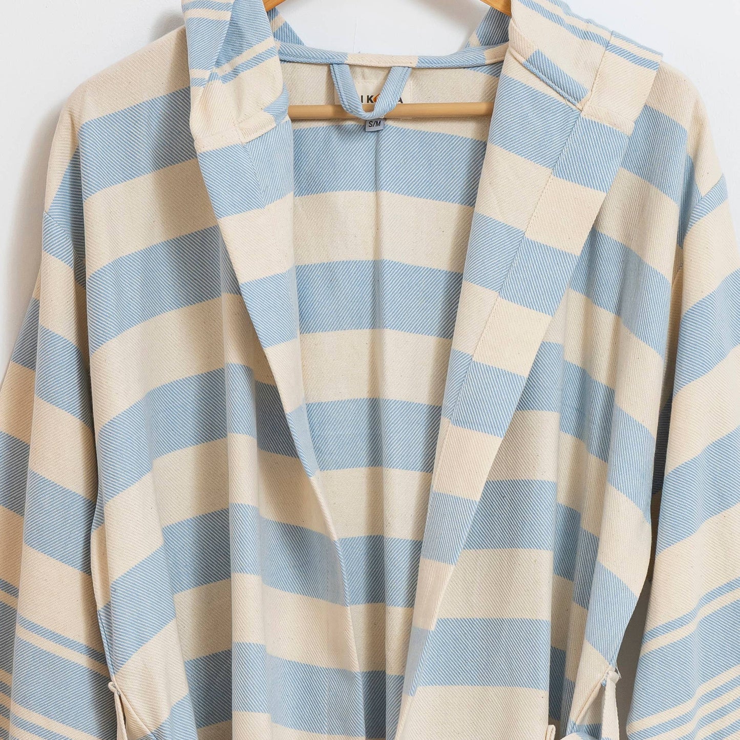 Bathrobe Turkish Cotton LightWeight Summer Hood Kimono Robe