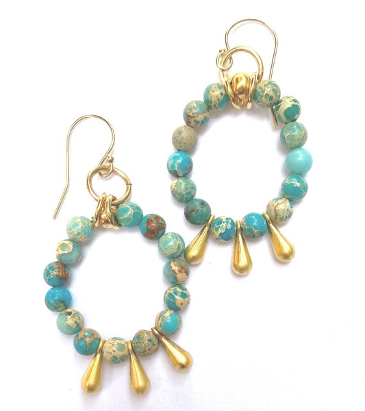 Mini Shimmy Hoops Multi Stone