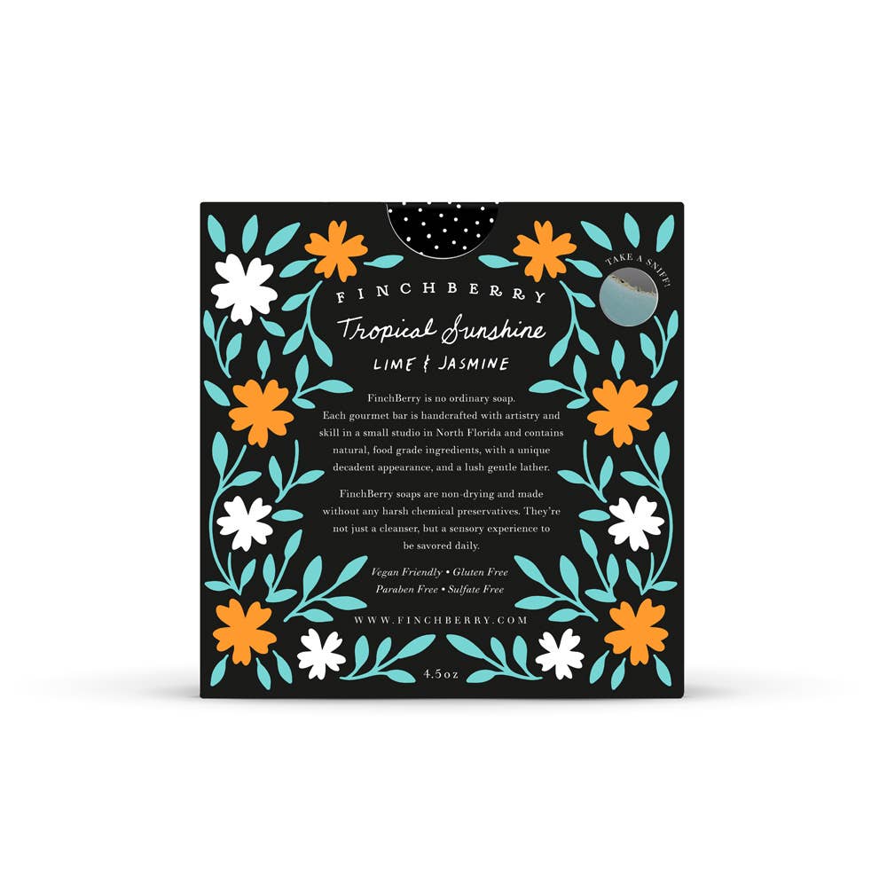 Tropical Sunshine Vegan-friendly Gluten-free Boxed Soap FinchBerry