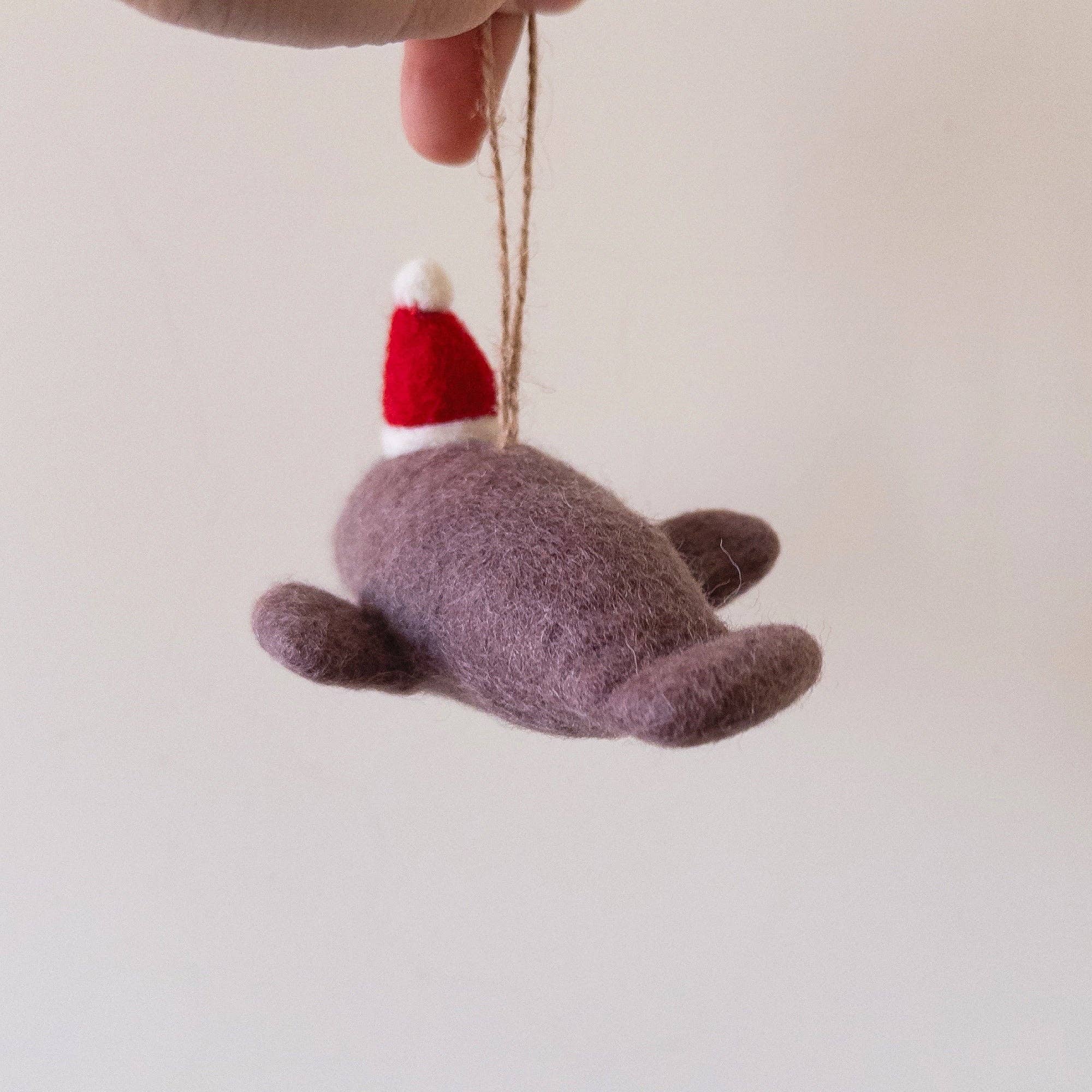 Manatee Felt Ornament Ganapati