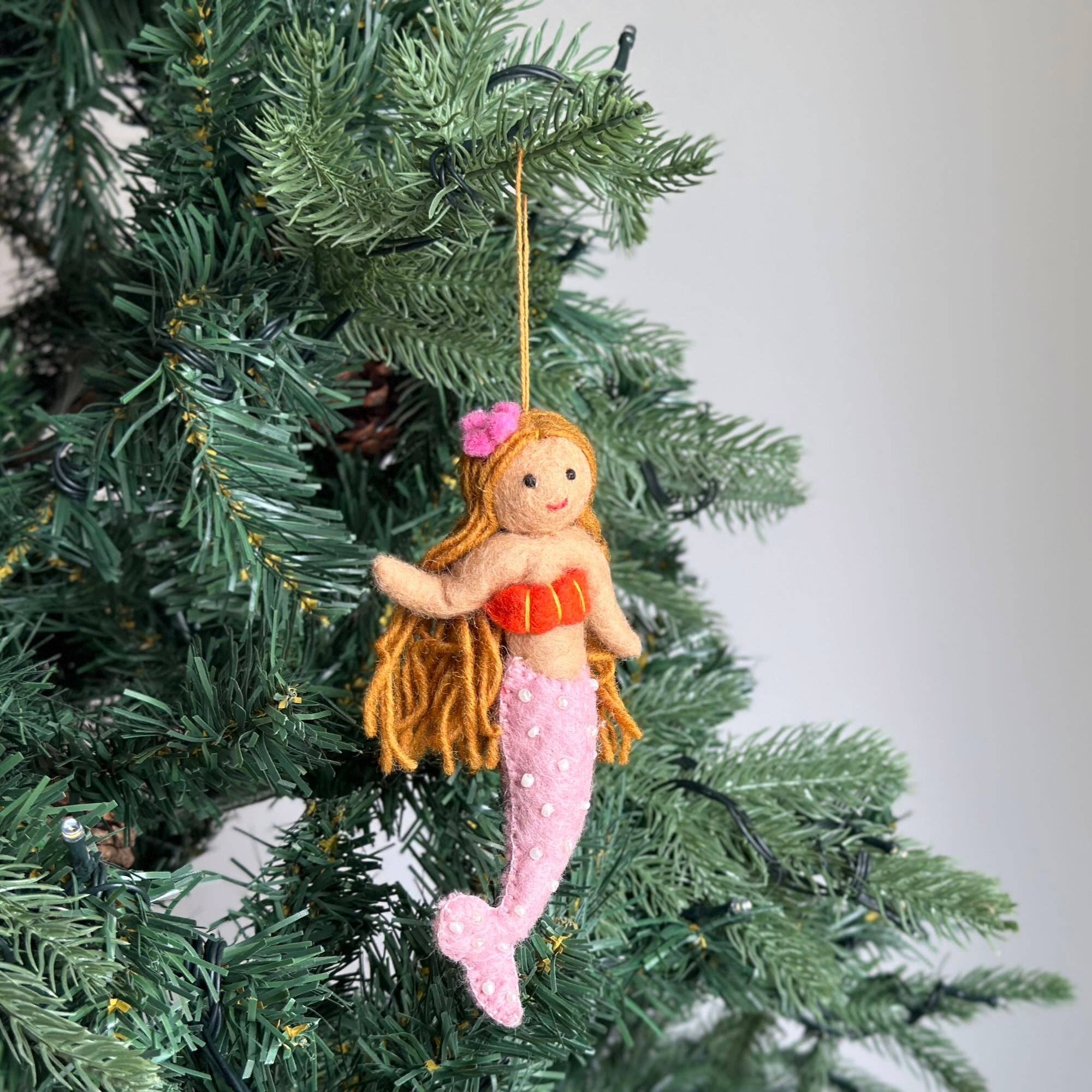 Mermaid Felt Ornament Ganapati