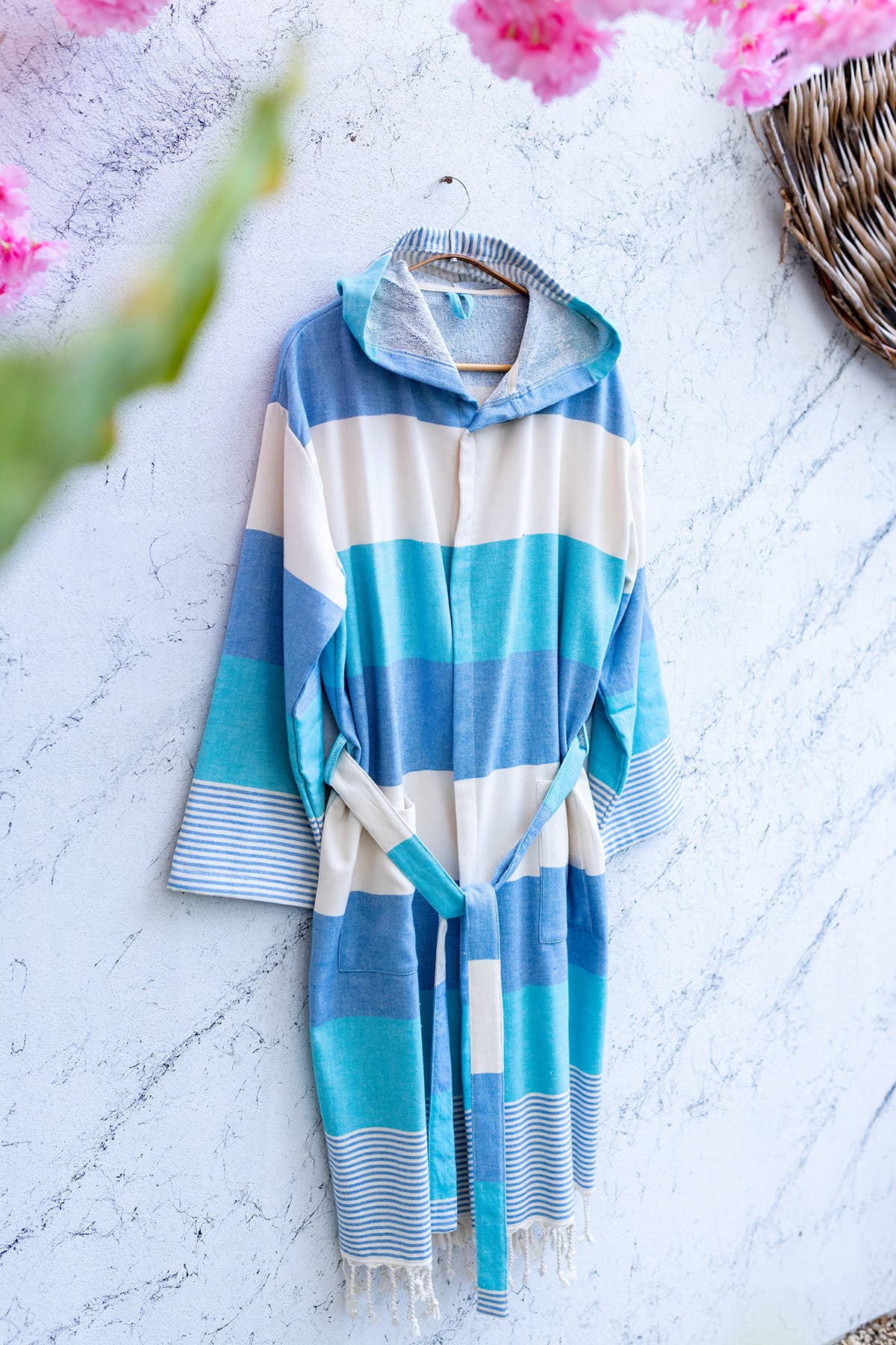 Bathrobe Turkish Cotton Light Weight Quick dry Resort Robe