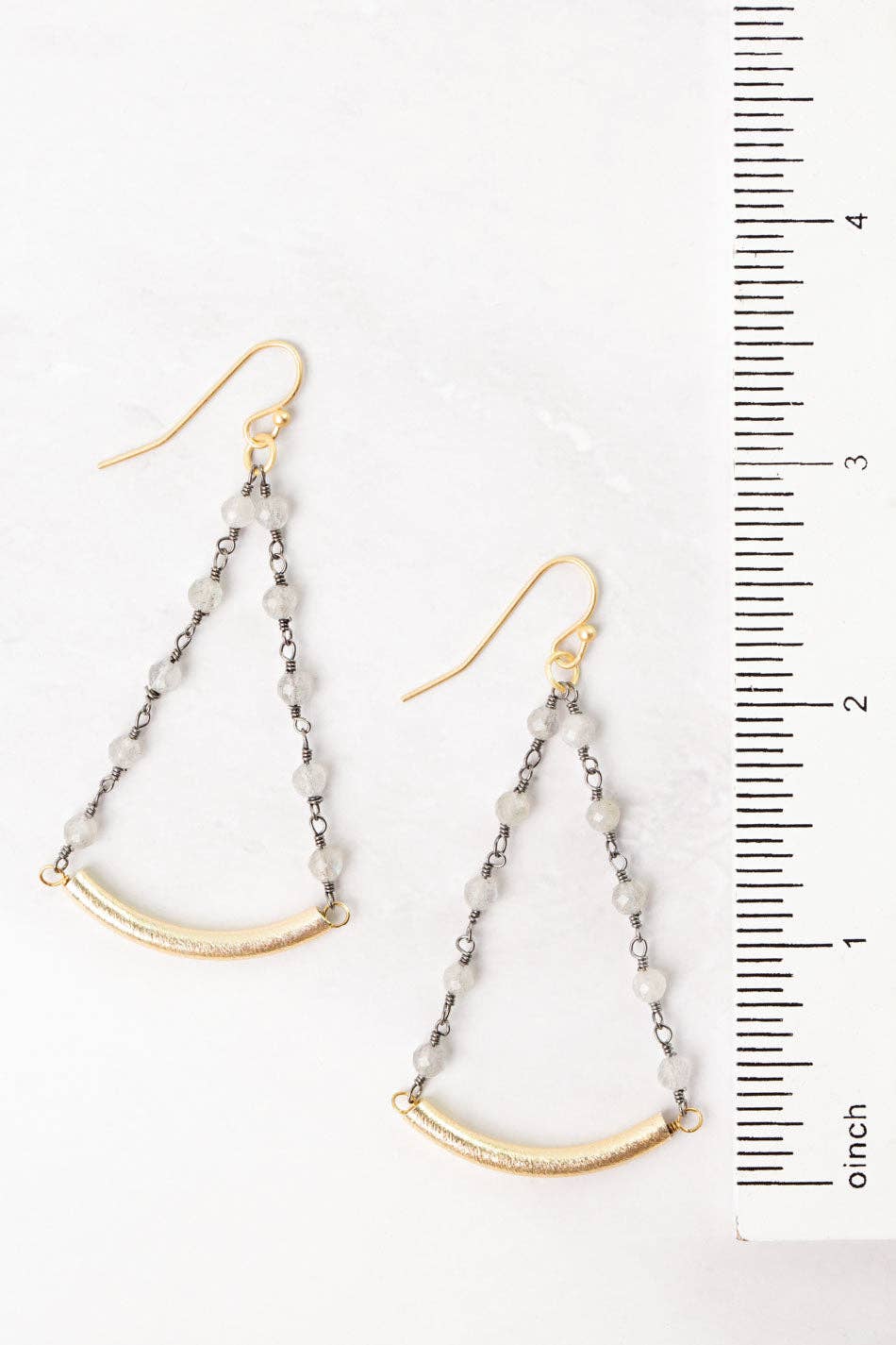 Equinox Labradorite Statement Earrings