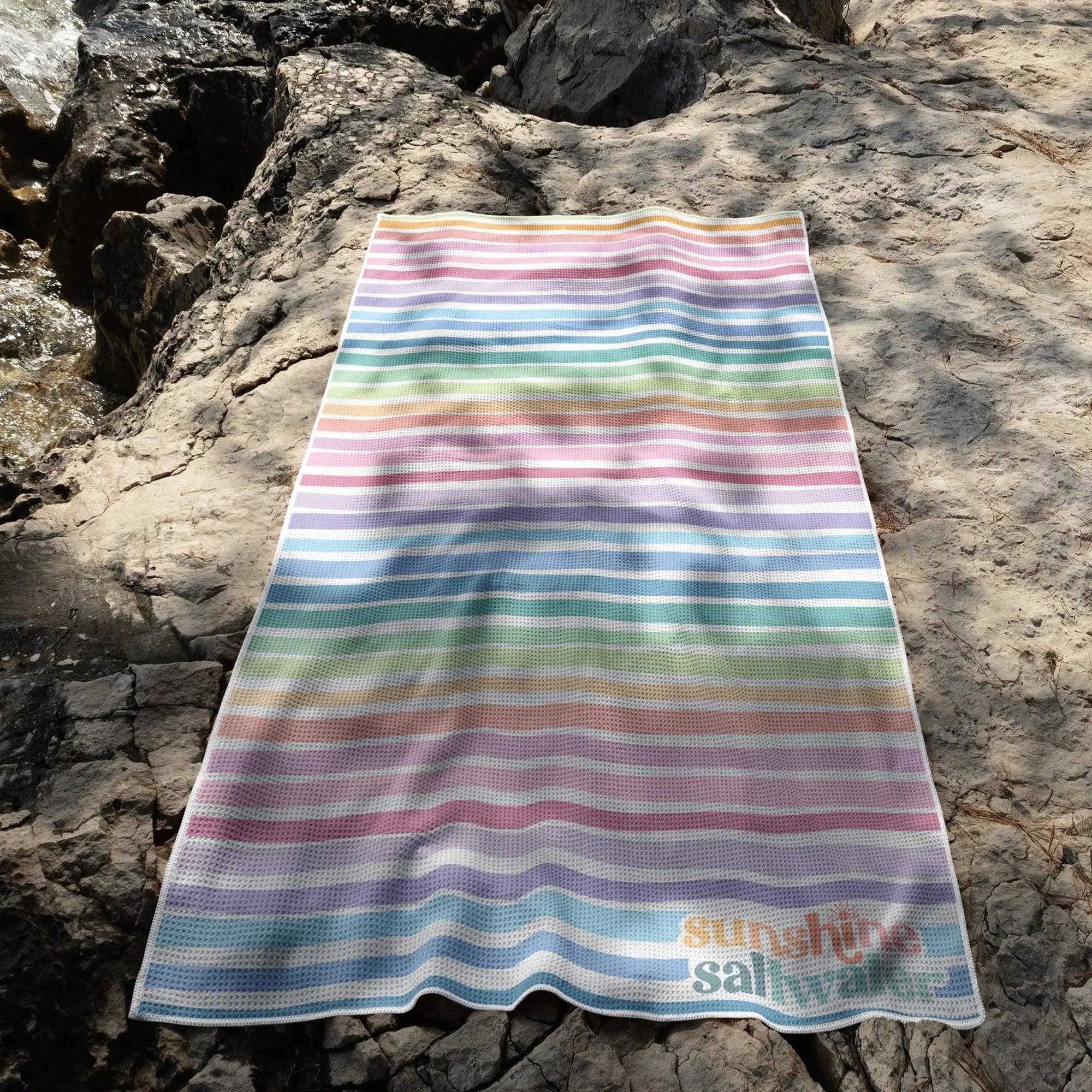 Rainbow Beach Towel Sunshine + Saltwater
